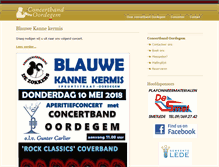 Tablet Screenshot of concertbandoordegem.be